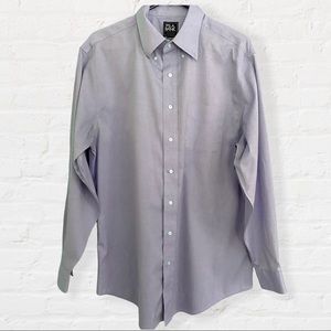 Jos A. Bank Traveler Collection Tailored Fit Point Collar Dress Shirt